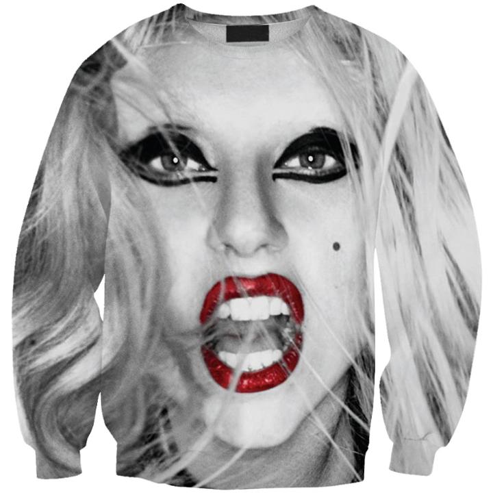 Shein The New 3d Digital Printing Lip Makeup Beauty Sweatshirts