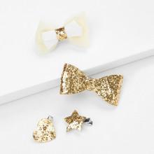 Shein Bow & Star Design Kids Hair Clip Set 4pcs