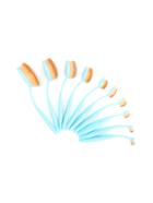 Shein 10pcs Contrast Bristle Brush Set