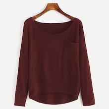 Shein Plus Solid Drop Shoulder Jumper