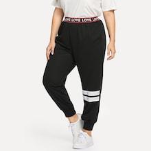 Shein Plus Letter Print Pant