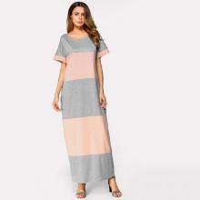 Shein Color Block Pocket Dress