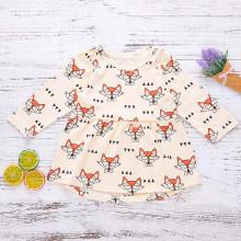 Shein Girls Fox Print Dress