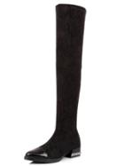 Shein Black Lace Knee Boots
