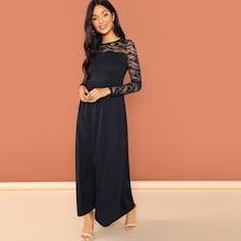 Shein Lace Contrast Raglan Sleeve Dress