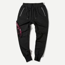 Shein Men Zip Ribbon Drawstring Pants