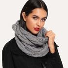 Shein Cable Knit Infinity Scarf