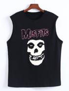 Shein Graphic Print Sleeveless T-shirt