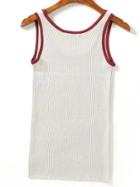 Shein Grey Round Neck Knit Minimalist Slim Vest