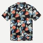 Shein Men Button Up Tropical Print Top