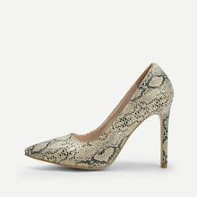 Shein Snakeskin Pattern Heels