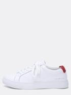 Shein Contrast Red Heel Panel Sneakers