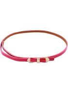 Shein Neon Red Bow Belt