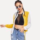 Shein Letter Taped Decoration Jacket