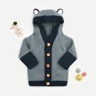 Shein Toddler Boys Single Breasted Hooded Cardigan