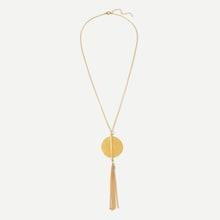Shein Round & Chain Tassel Pendant Necklace