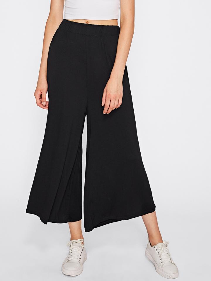 Shein Wide Leg Elastic Waist Pants
