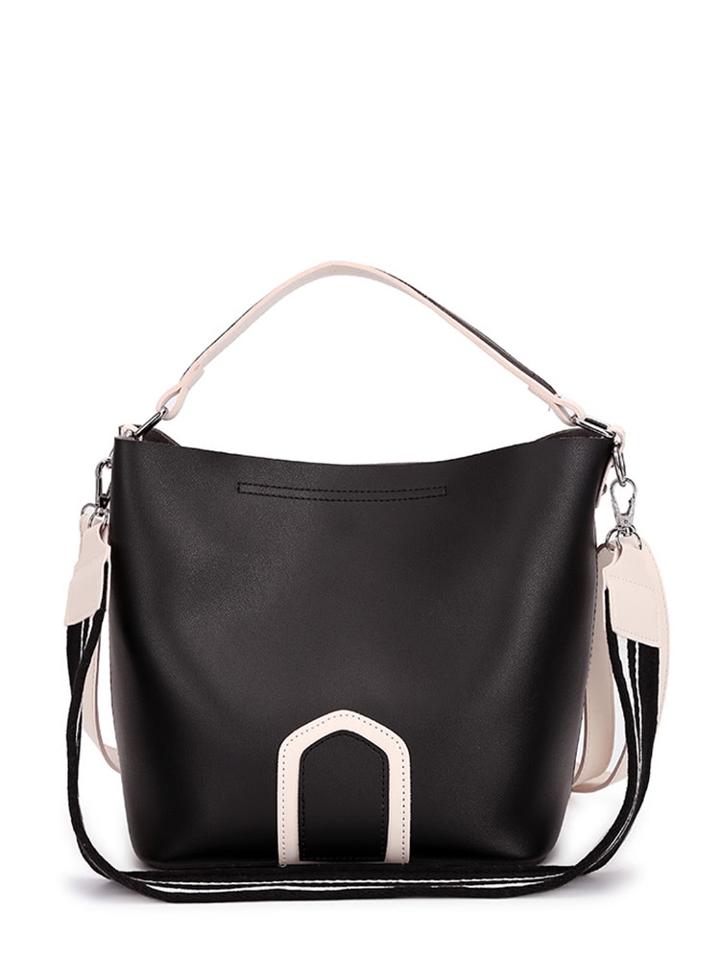 Shein Grab Bag With Striped Strap