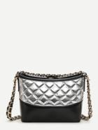 Shein Two Tone Quilted Chain Bag
