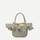 Shein Ruffle Trim Woven Tote Bag