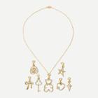 Shein Chain Necklace With Different Pendant 7pcs