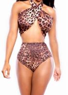 Rosewe Fine Quality Two Pieces Design Leopard Swimwear For Summer