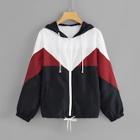 Shein Plus Cut And Sew Zip Up Hooded Jacket
