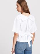 Shein Bow Tie Back Top