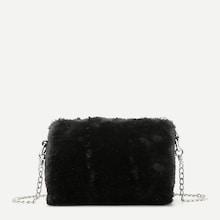 Shein Fluffy Crossbody Chain Bag