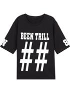 Shein Black Letter Print Short Sleeve T-shirt