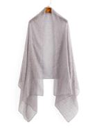 Shein Metallic Stripe Print Long Scarf