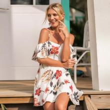 Shein Random Florals Ruffle Dress