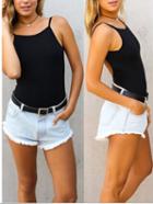 Shein Black Backless One Piece Swimwear