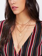 Shein Cross Pendant Layered Chain Necklace