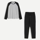 Shein Men Raglan Sleeve Tunic Pajama Set