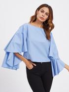 Shein Exaggerate Layered Sleeve Top