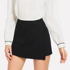 Shein Slant Pocket Asymmetrical Solid Skirt