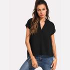 Shein V-cut High Low Top