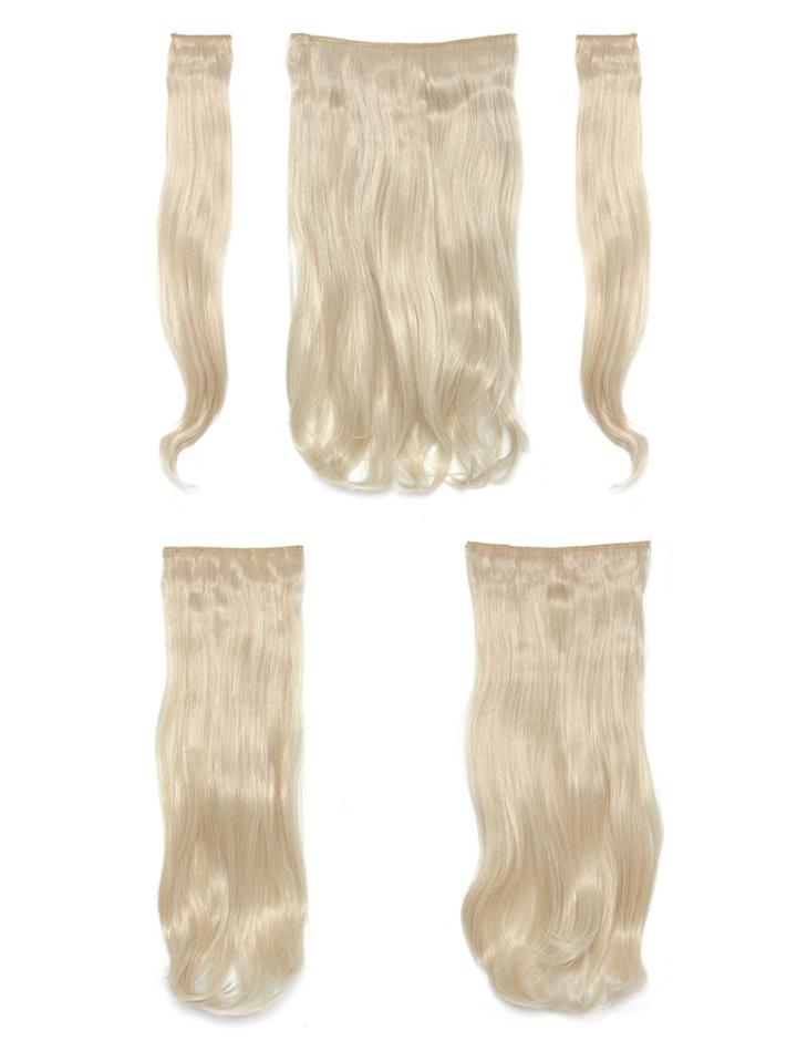 Shein Light Blonde Clip In Soft Wave Hair Extension 5pcs