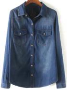 Shein Denim Shirt With Pockets