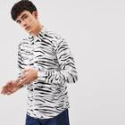 Shein Men Zebra Pattern Shirt