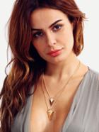 Shein Golden Layered Triangle Pendant Necklace