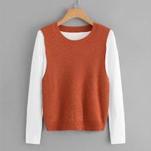 Shein Two Tone 2 In 1 Sweater