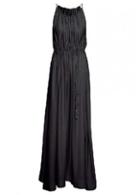 Rosewe Laconic Strap Design High Waist Straight Dress Black