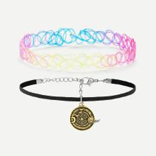 Shein Hollow & Charm Design Choker Set
