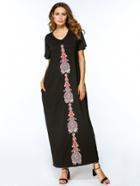 Shein Embroidered Appliques Cocoon Dress