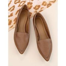 Shein Pu Stitch Pointy Flats