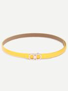 Shein Yellow Eight-shaped Buckle Faux Leather Belt