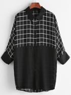 Shein Contrast Gingham Shirt