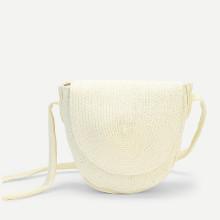 Shein Curved Straw Flap Bag
